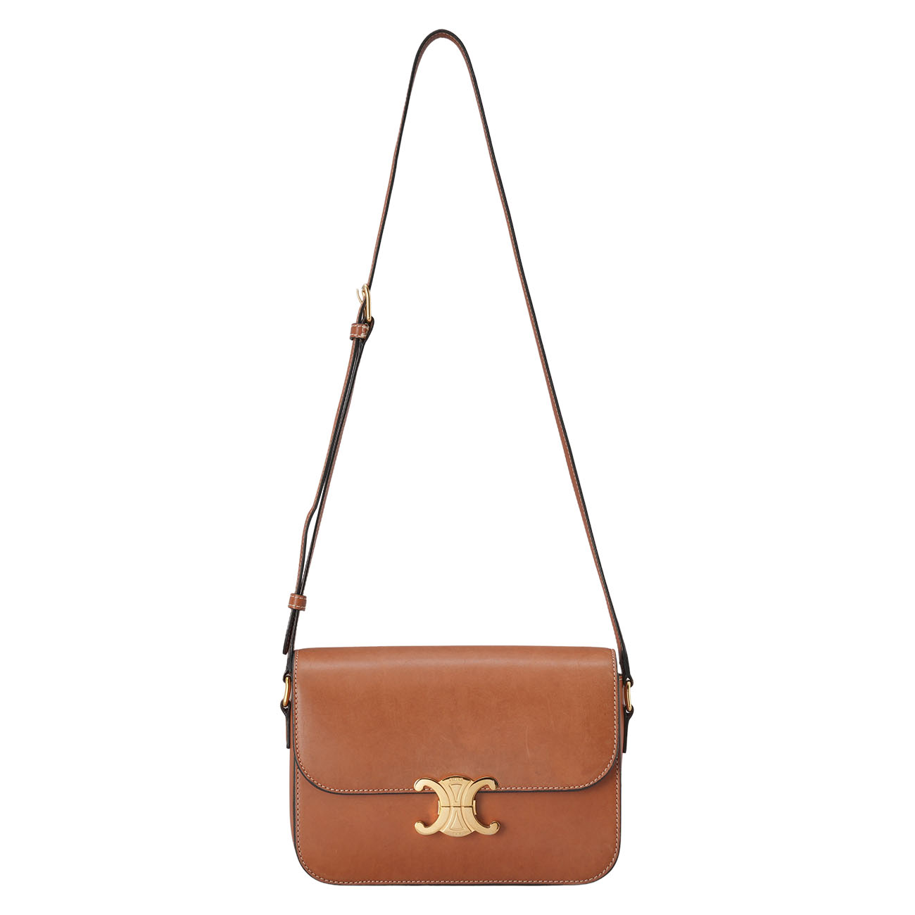 CELINE(USED)셀린느 트리옹프 레더 숄더백