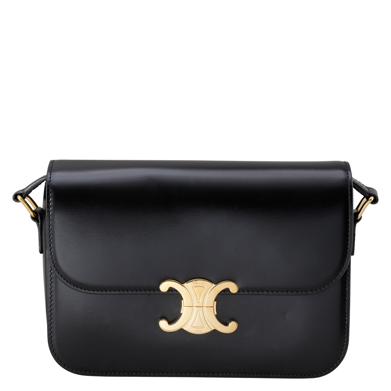 CELINE(USED)셀린느 트리옹프 레더 숄더백