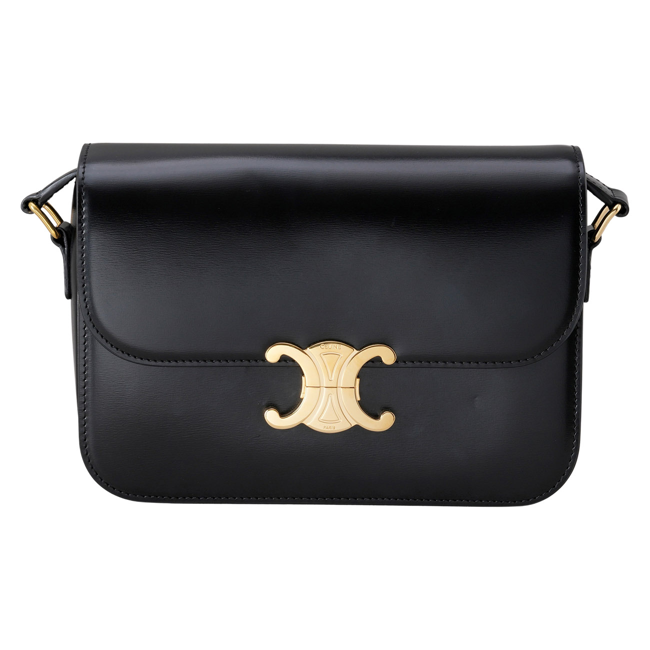CELINE(USED)셀린느 트리옹프 레더 숄더백