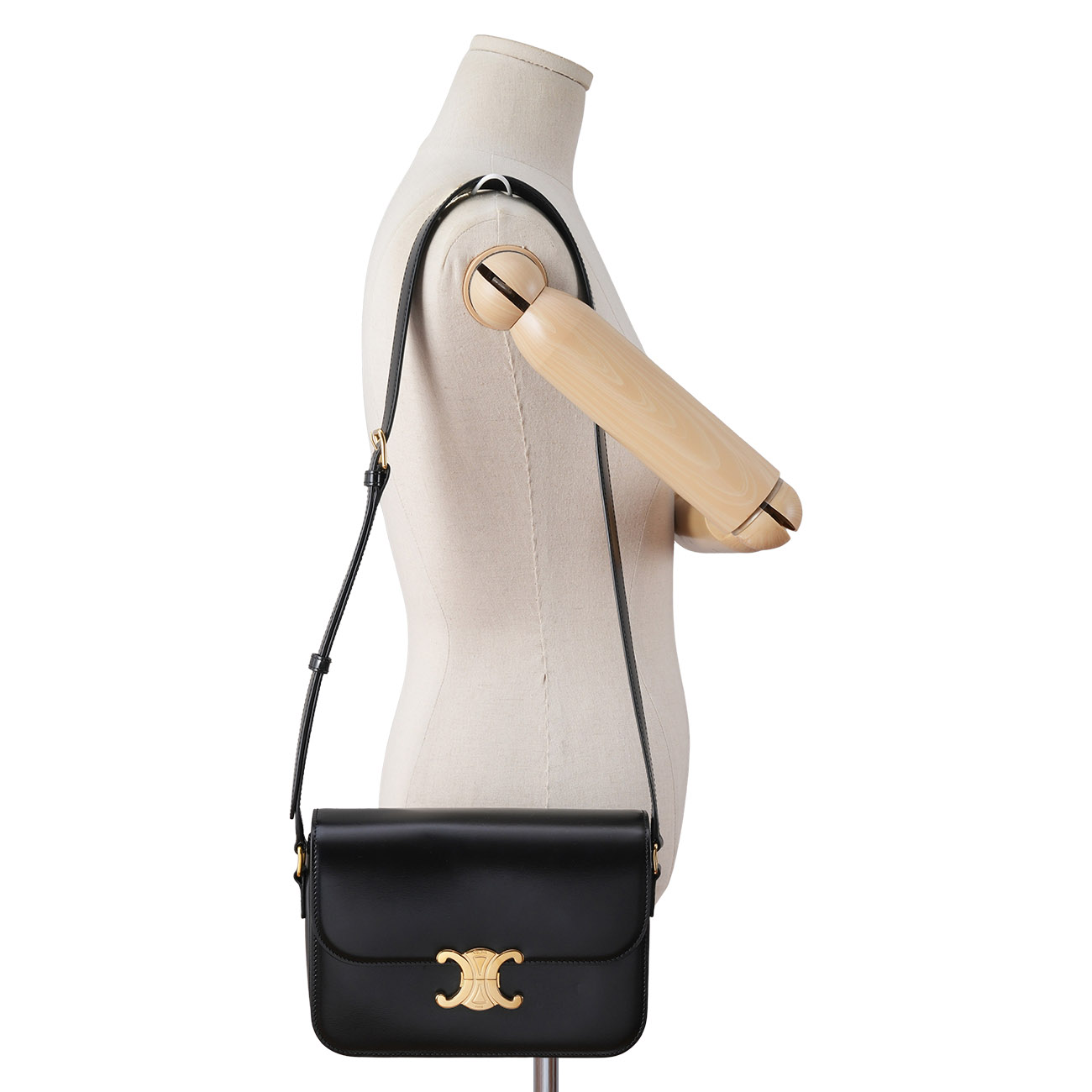 CELINE(USED)셀린느 트리옹프 레더 숄더백