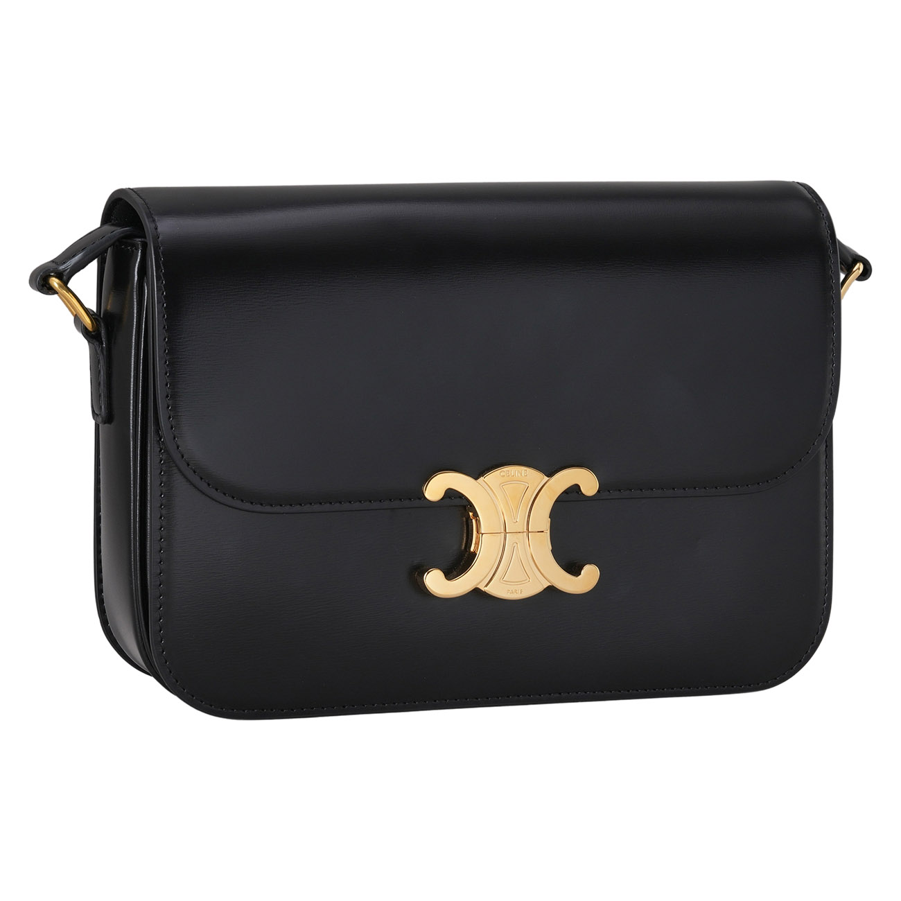 CELINE(USED)셀린느 트리옹프 레더 숄더백