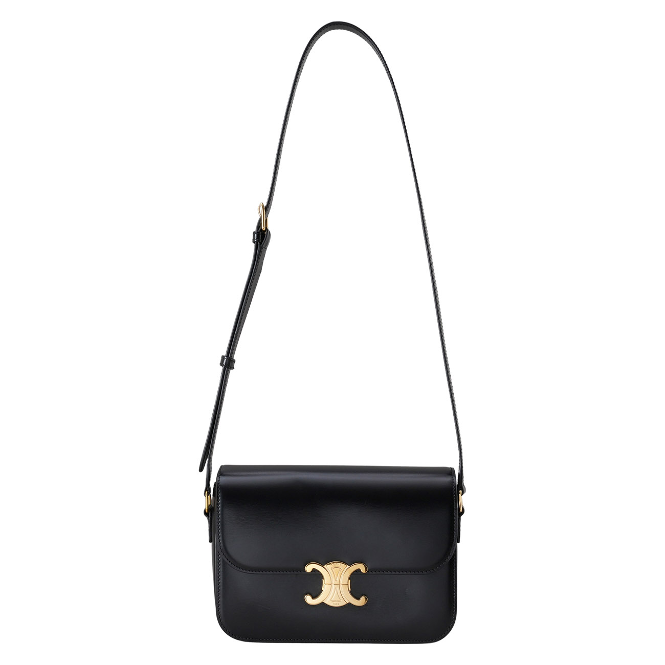 CELINE(USED)셀린느 트리옹프 레더 숄더백