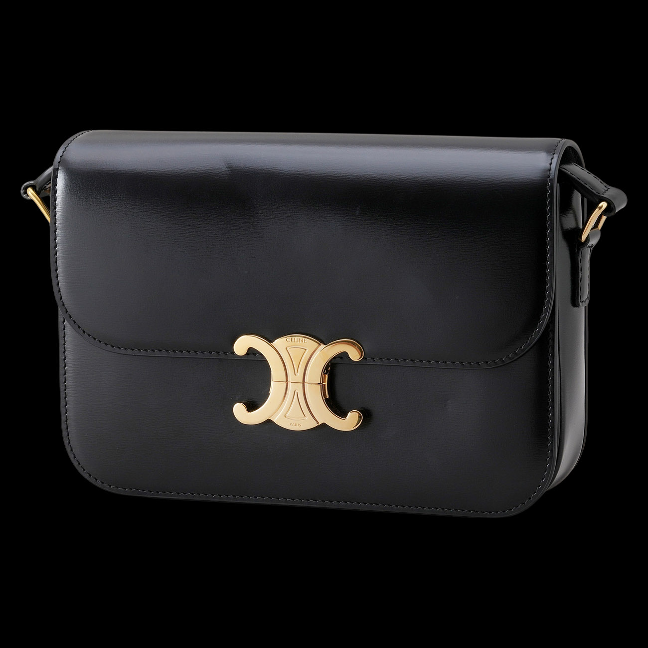 CELINE(USED)셀린느 트리옹프 레더 숄더백