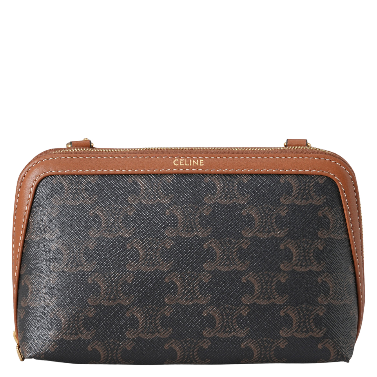 CELINE(USED)셀린는 트리옹프 캔버스 체인 클러치
