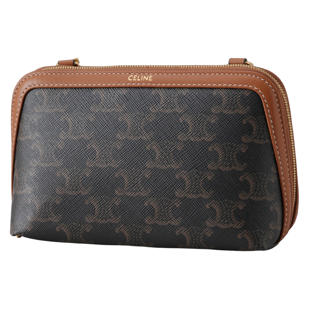 CELINE(USED)셀린는 트리옹프 캔버스 체인 클러치