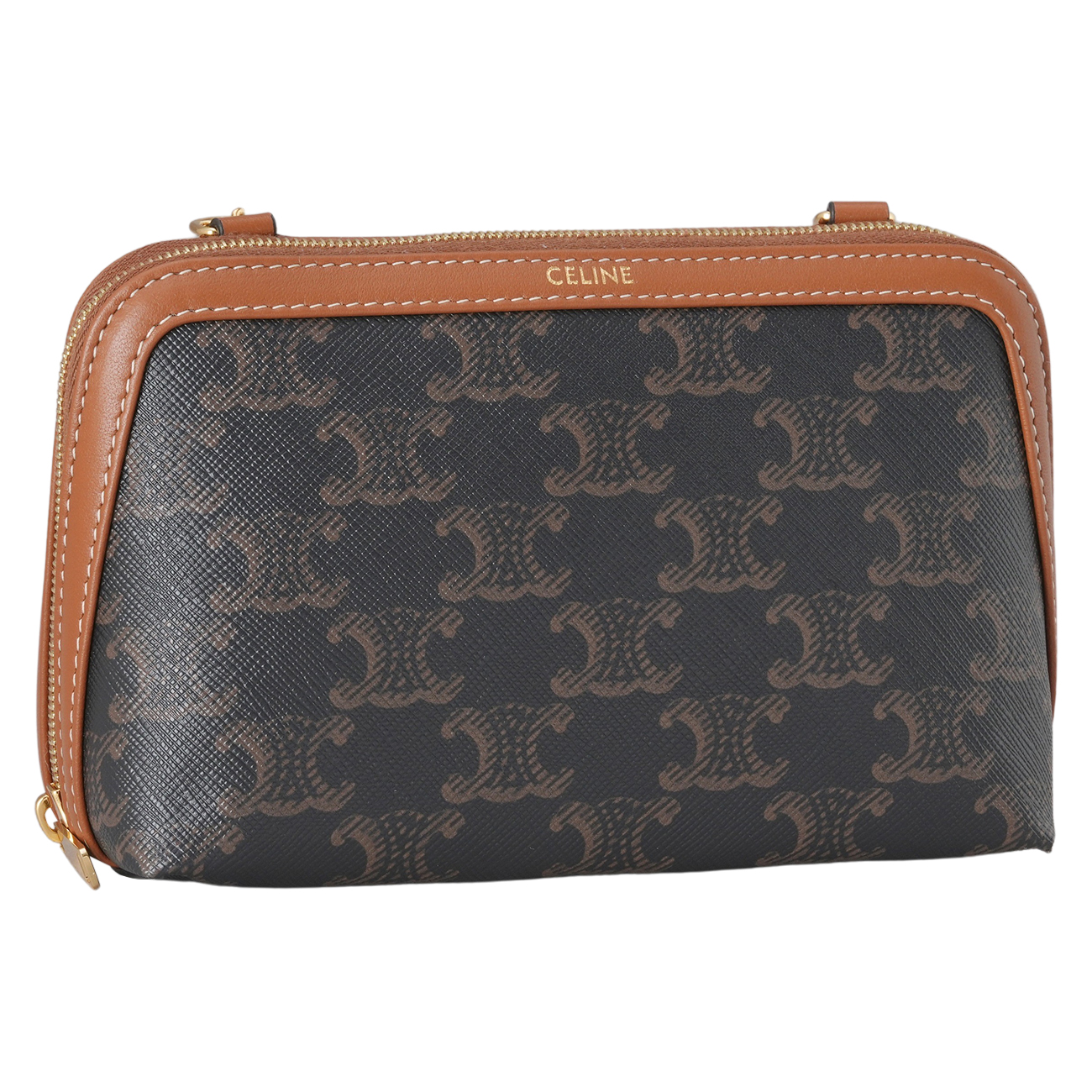 CELINE(USED)셀린는 트리옹프 캔버스 체인 클러치