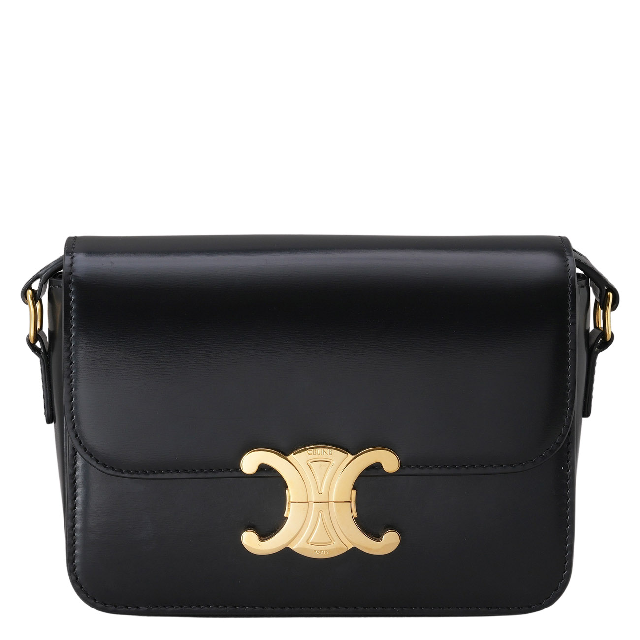 CELINE(USED)셀린트 틴 트리옹프 샤이니 카프스킨 숄더백