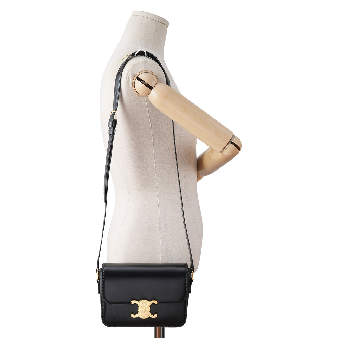 CELINE(USED)셀린트 틴 트리옹프 샤이니 카프스킨 숄더백