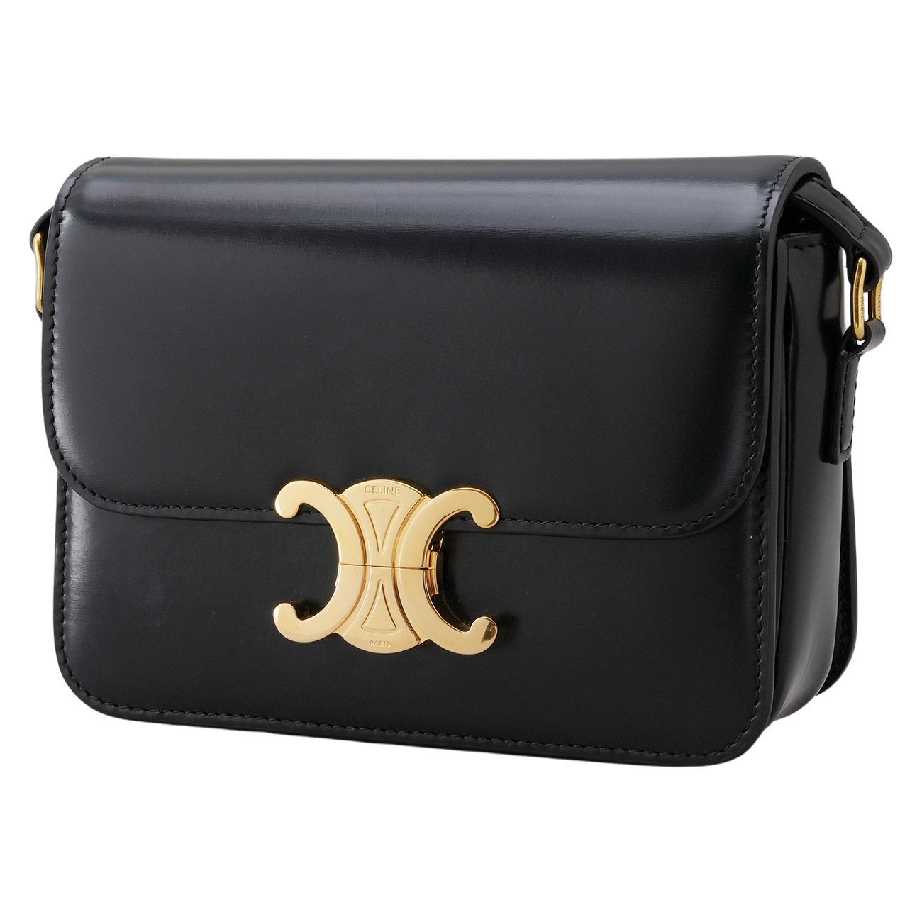 CELINE(USED)셀린트 틴 트리옹프 샤이니 카프스킨 숄더백
