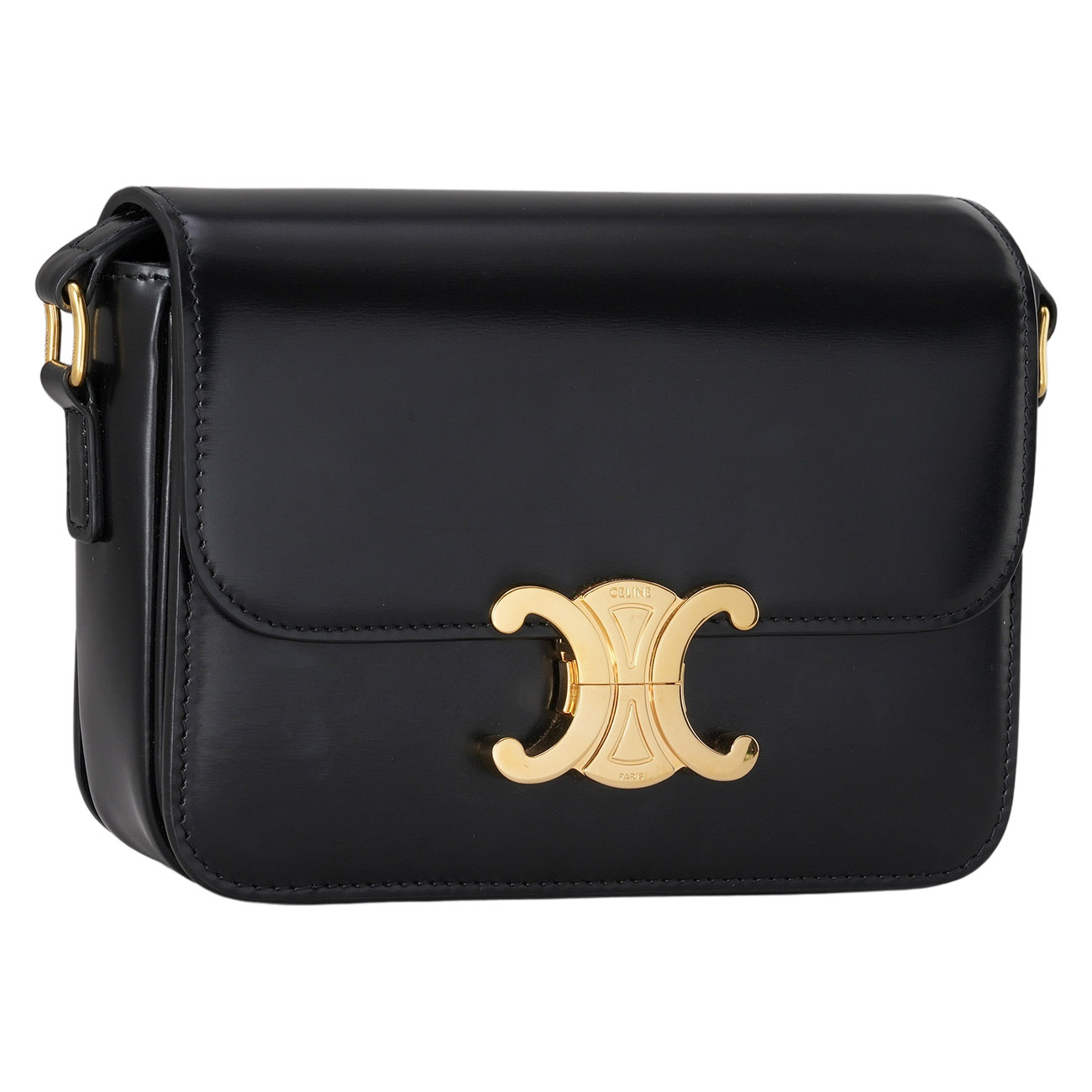 CELINE(USED)셀린트 틴 트리옹프 샤이니 카프스킨 숄더백