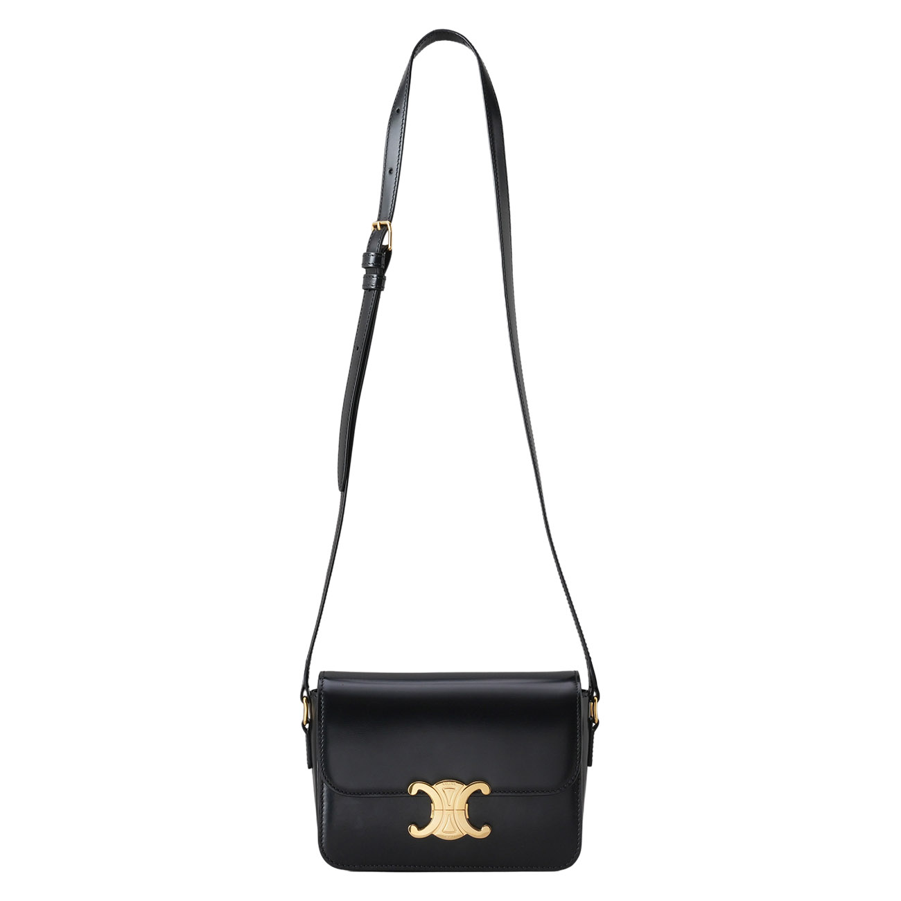 CELINE(USED)셀린트 틴 트리옹프 샤이니 카프스킨 숄더백