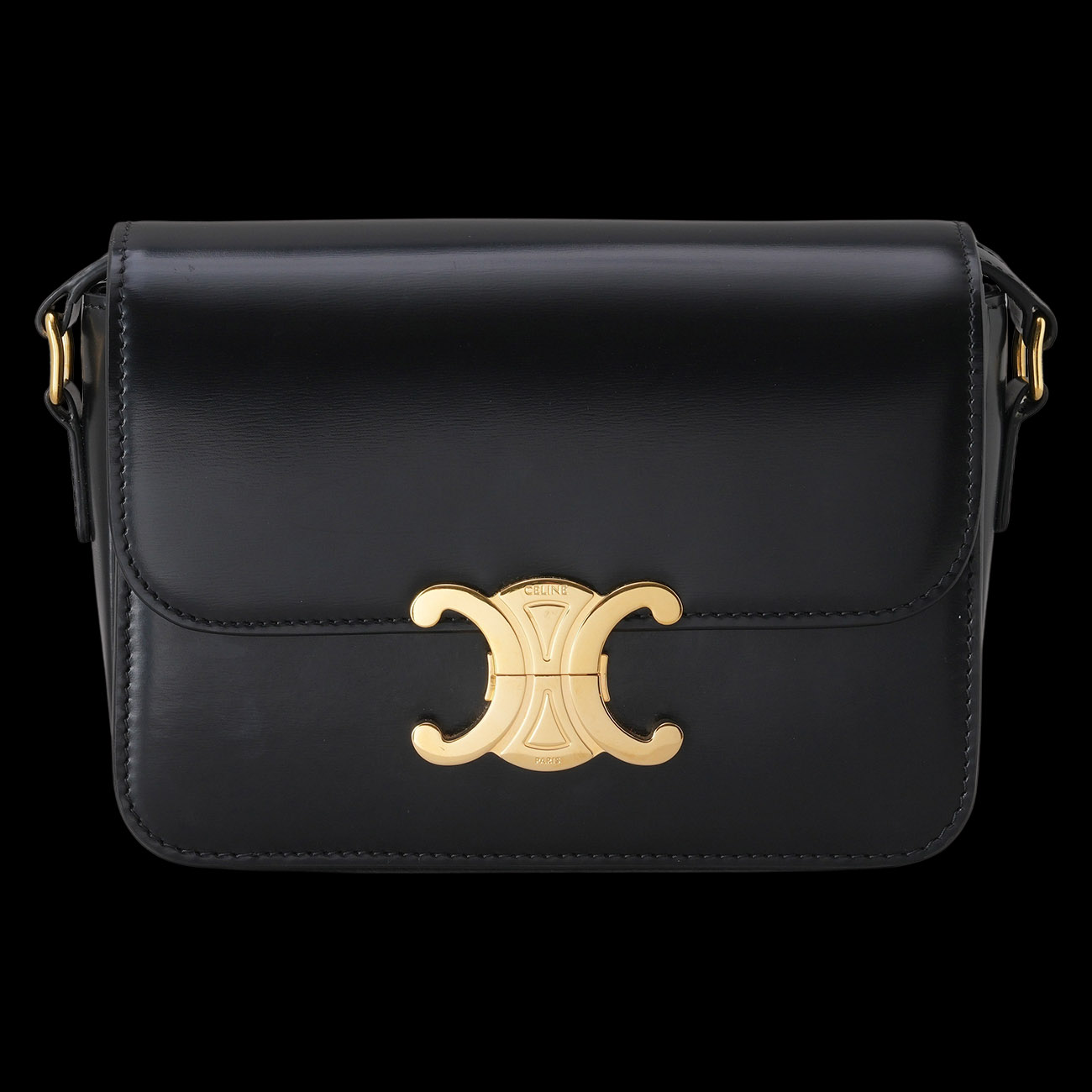CELINE(USED)셀린트 틴 트리옹프 샤이니 카프스킨 숄더백