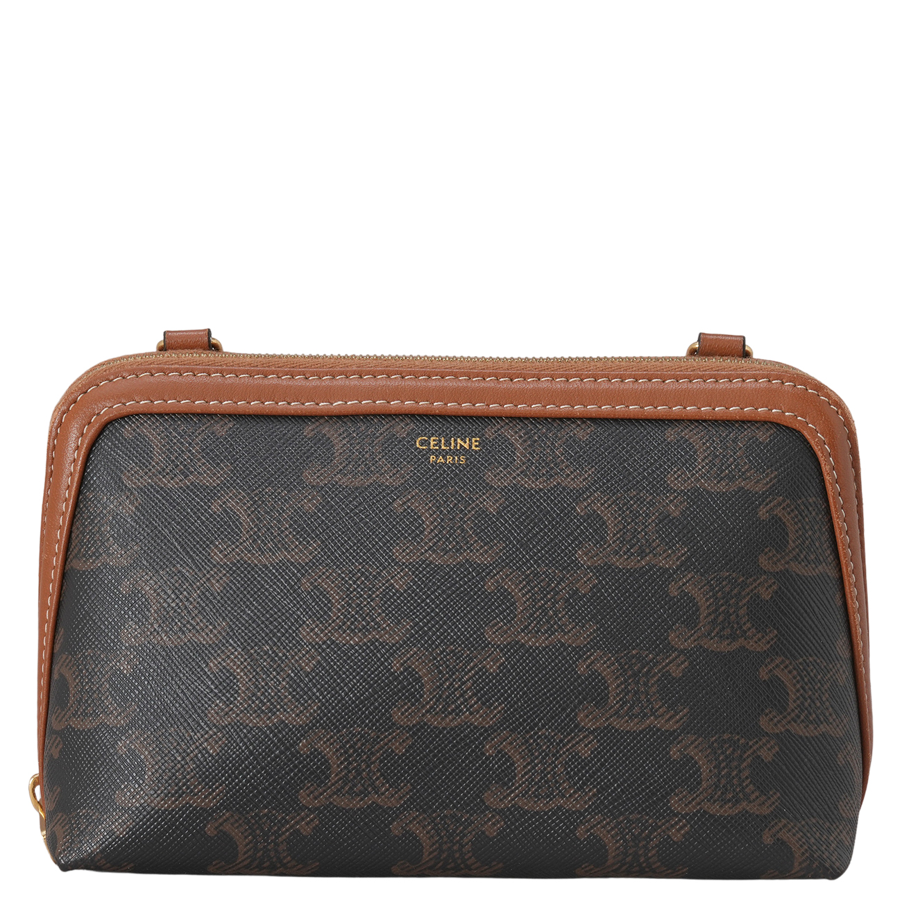 CELINE(USED)셀린느 트리옹프 캔버스 체인 클러치