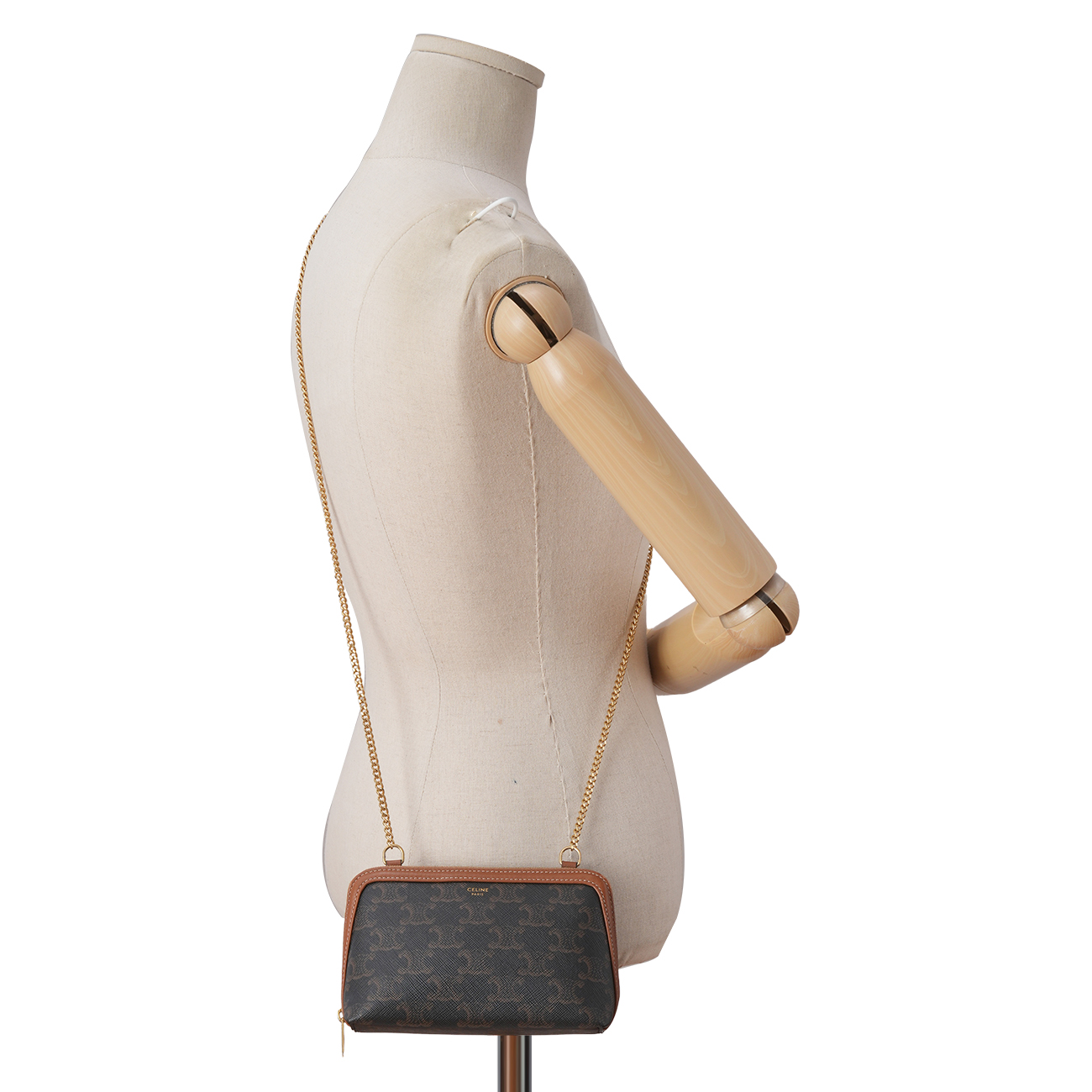 CELINE(USED)셀린느 트리옹프 캔버스 체인 클러치