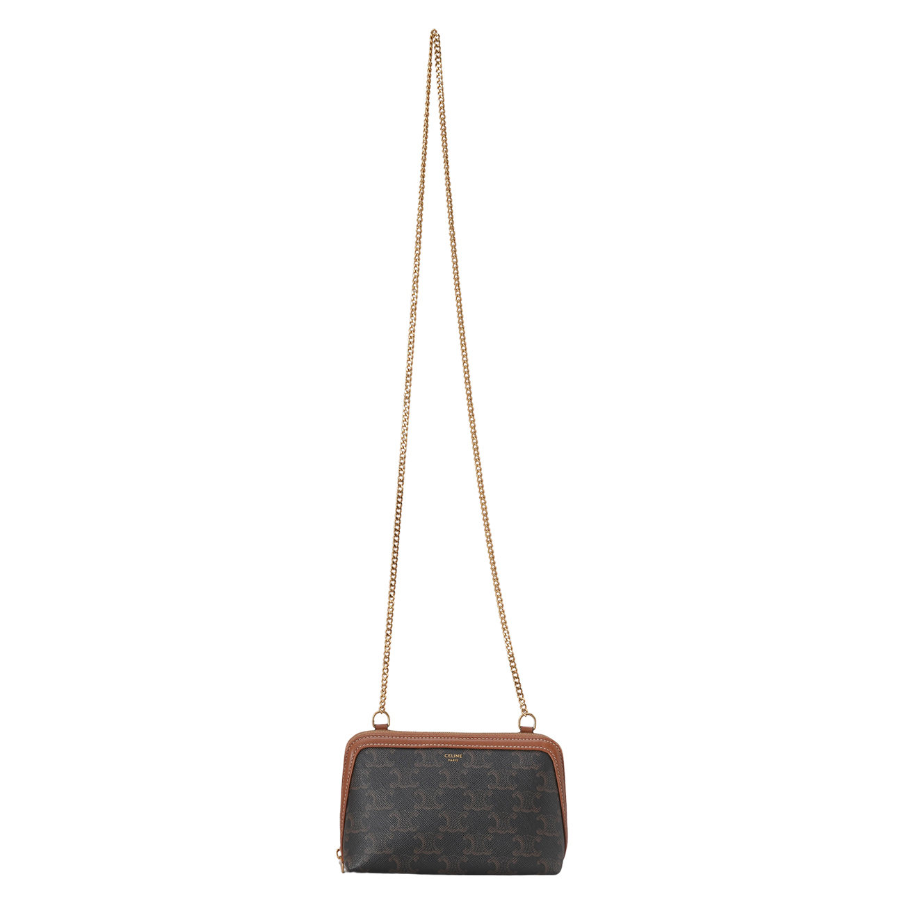 CELINE(USED)셀린느 트리옹프 캔버스 체인 클러치