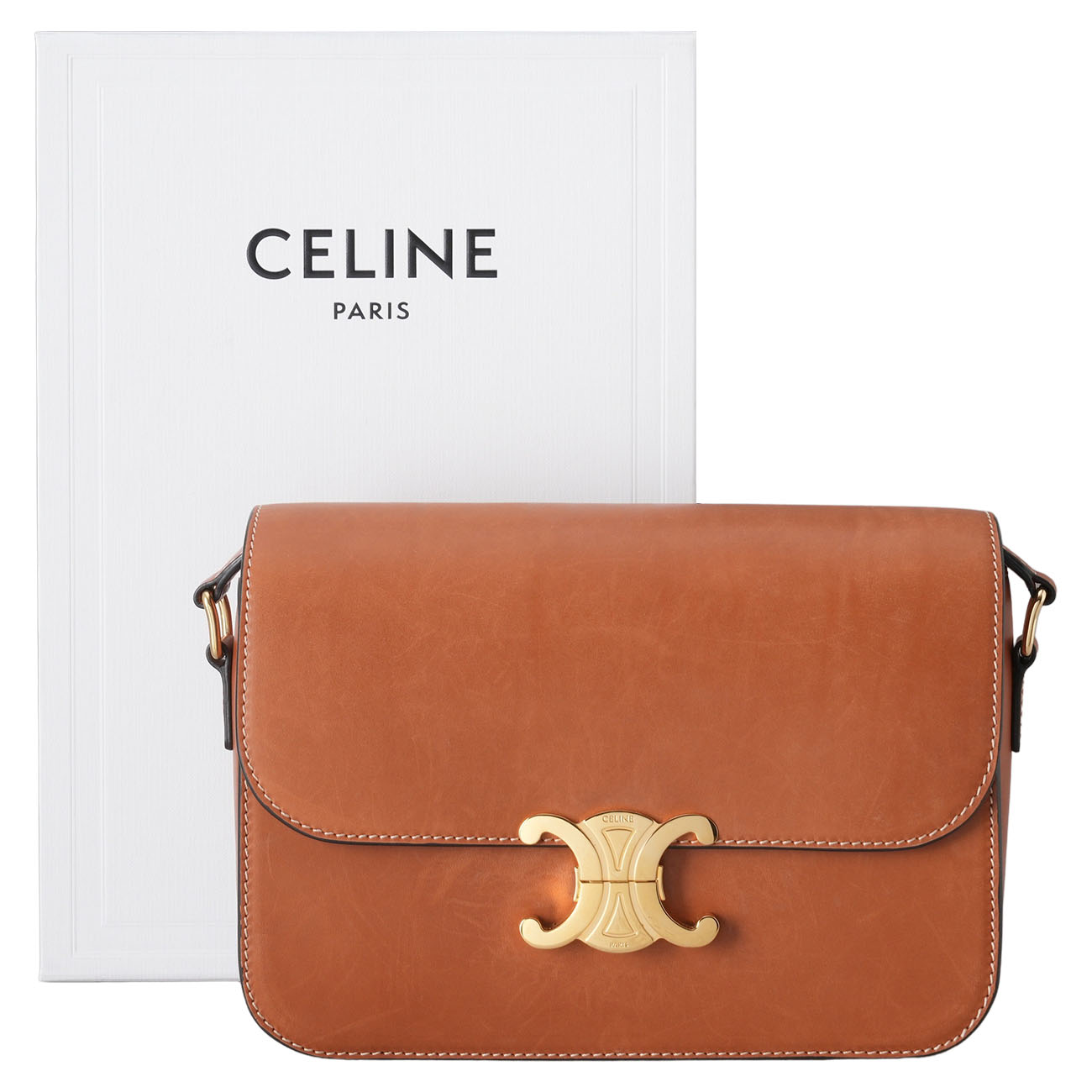 CELINE(USED)셀린느 클래식 트리옹프 숄더백