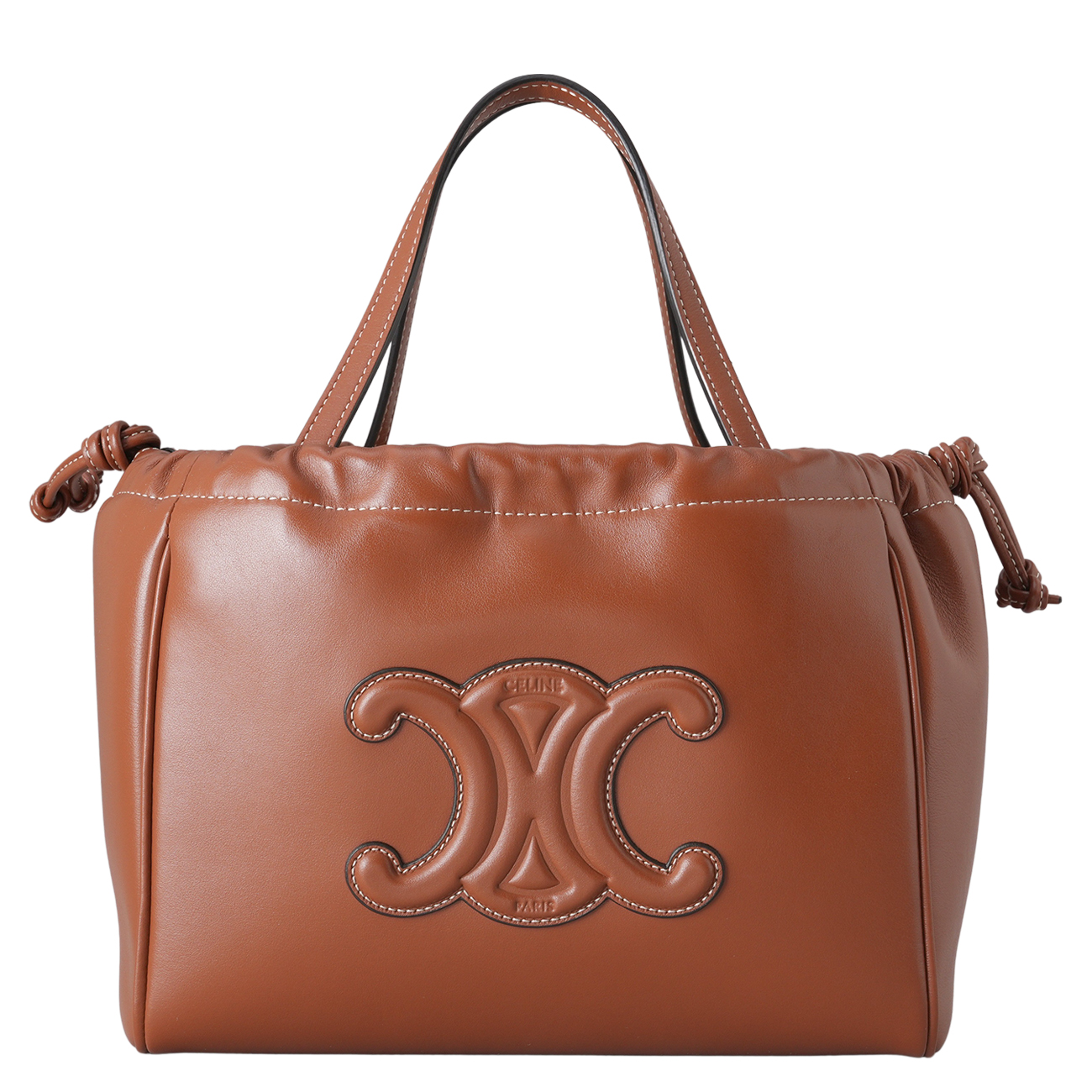 CELINE(USED)셀린느 트리옹프 카바스 드로스트링 토트겸 숄더백