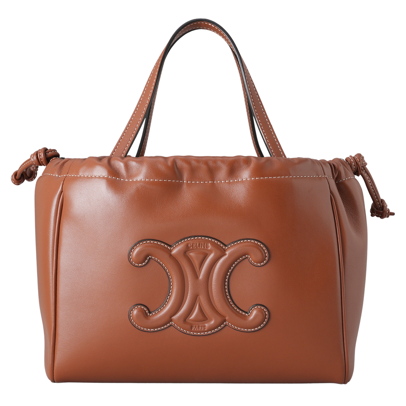 CELINE(USED)셀린느 트리옹프 카바스 드로스트링 토트겸 숄더백