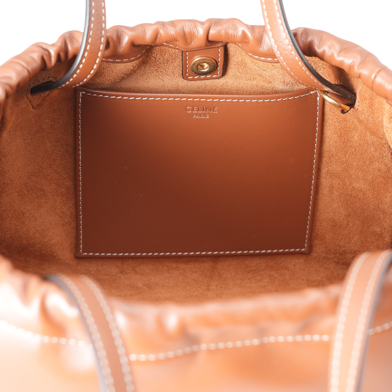 CELINE(USED)셀린느 트리옹프 카바스 드로스트링 토트겸 숄더백