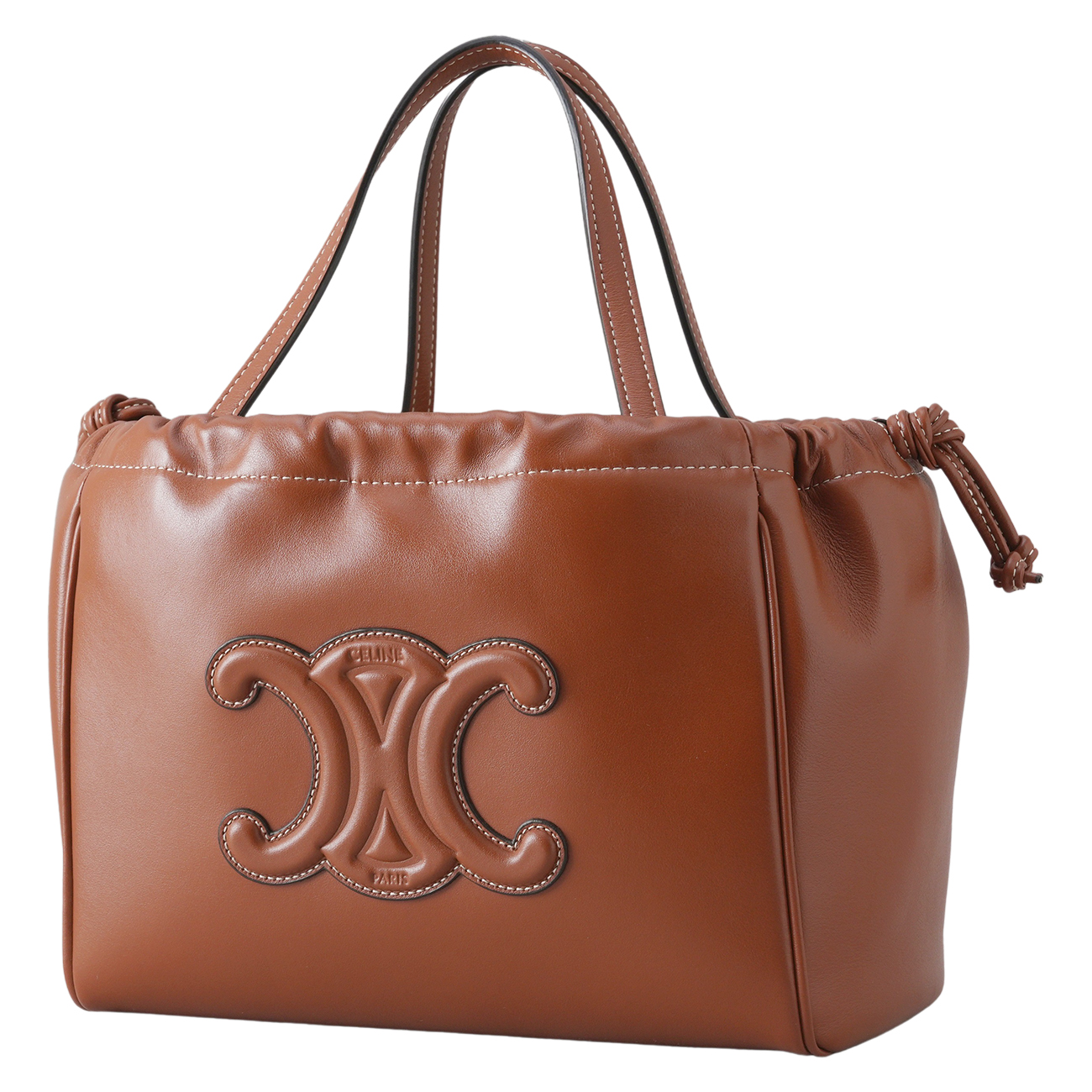CELINE(USED)셀린느 트리옹프 카바스 드로스트링 토트겸 숄더백