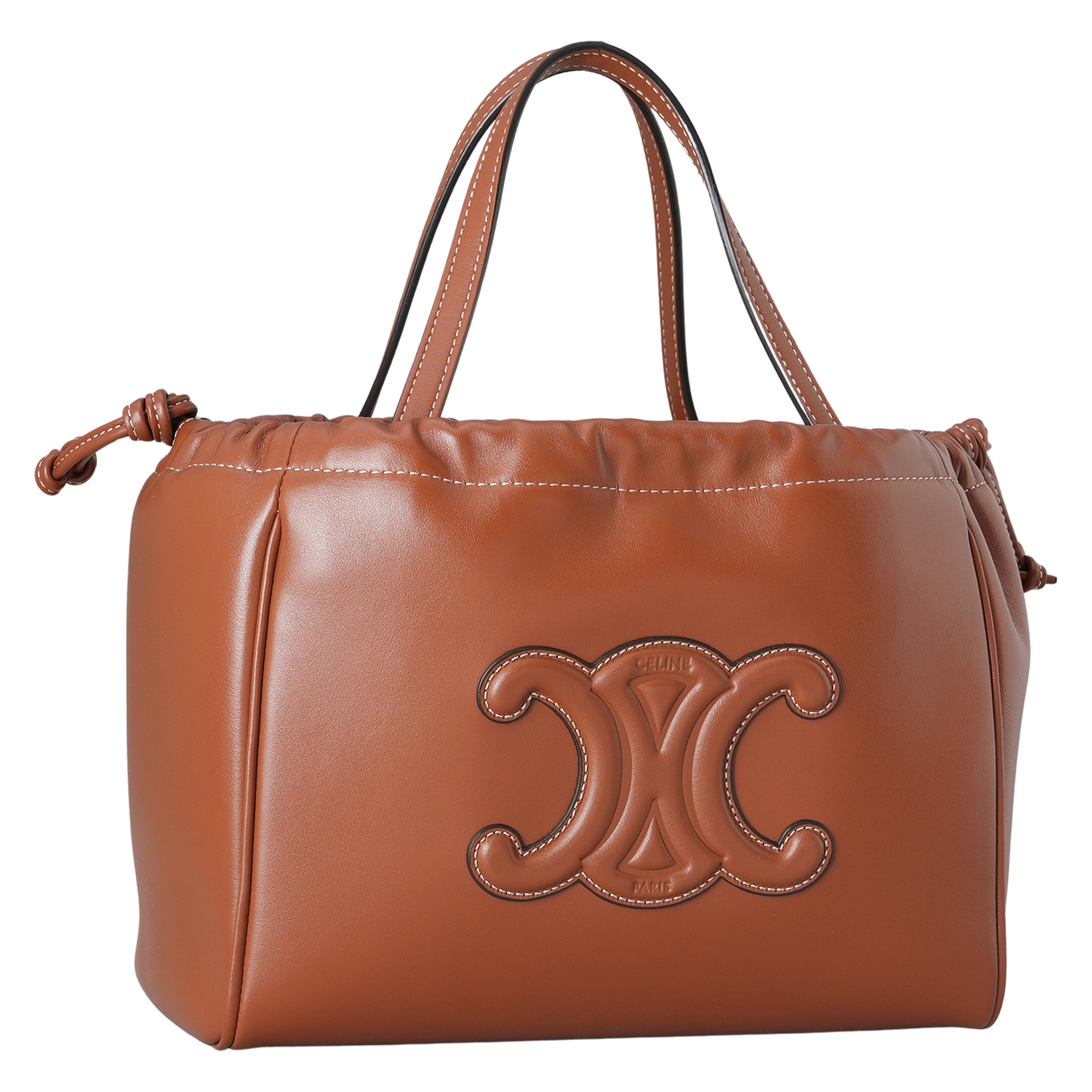 CELINE(USED)셀린느 트리옹프 카바스 드로스트링 토트겸 숄더백