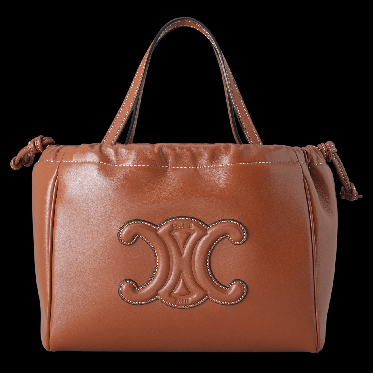 CELINE(USED)셀린느 트리옹프 카바스 드로스트링 토트겸 숄더백