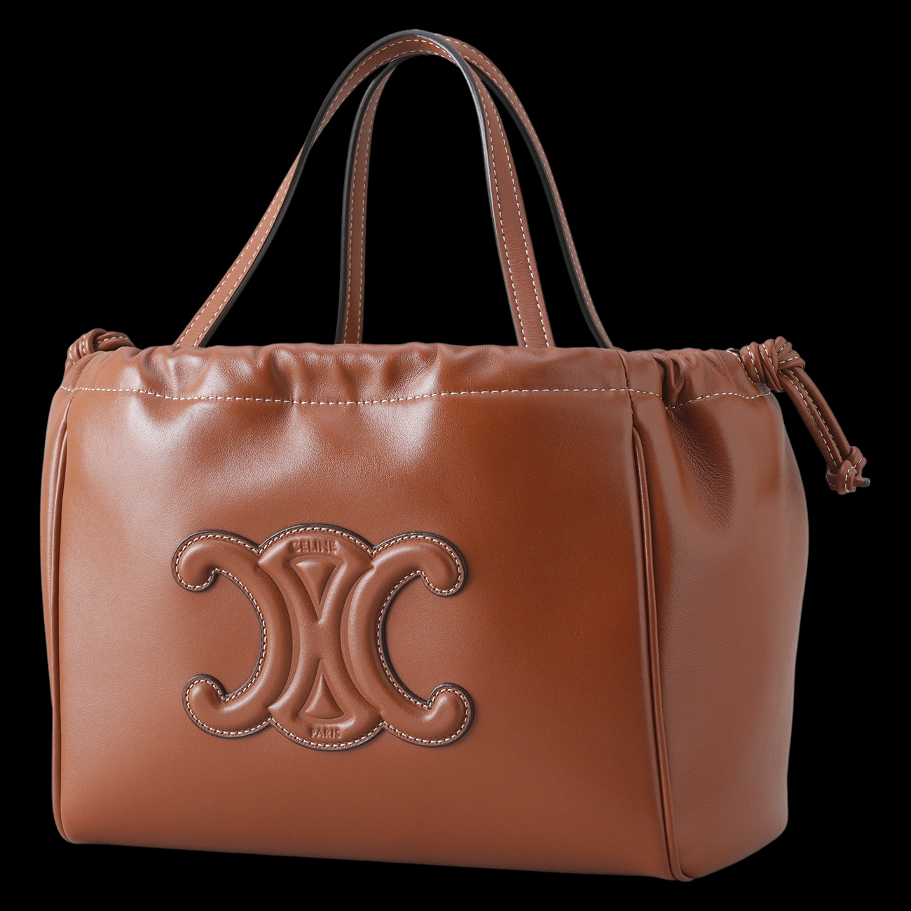 CELINE(USED)셀린느 트리옹프 카바스 드로스트링 토트겸 숄더백