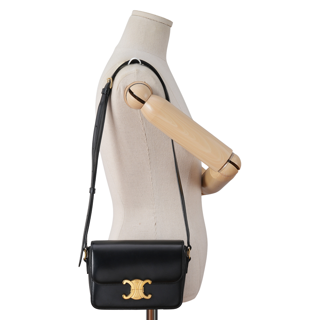 CELINE(USED)셀린느 틴 트리오페 샤이니 카프스킨 스몰 숄더백