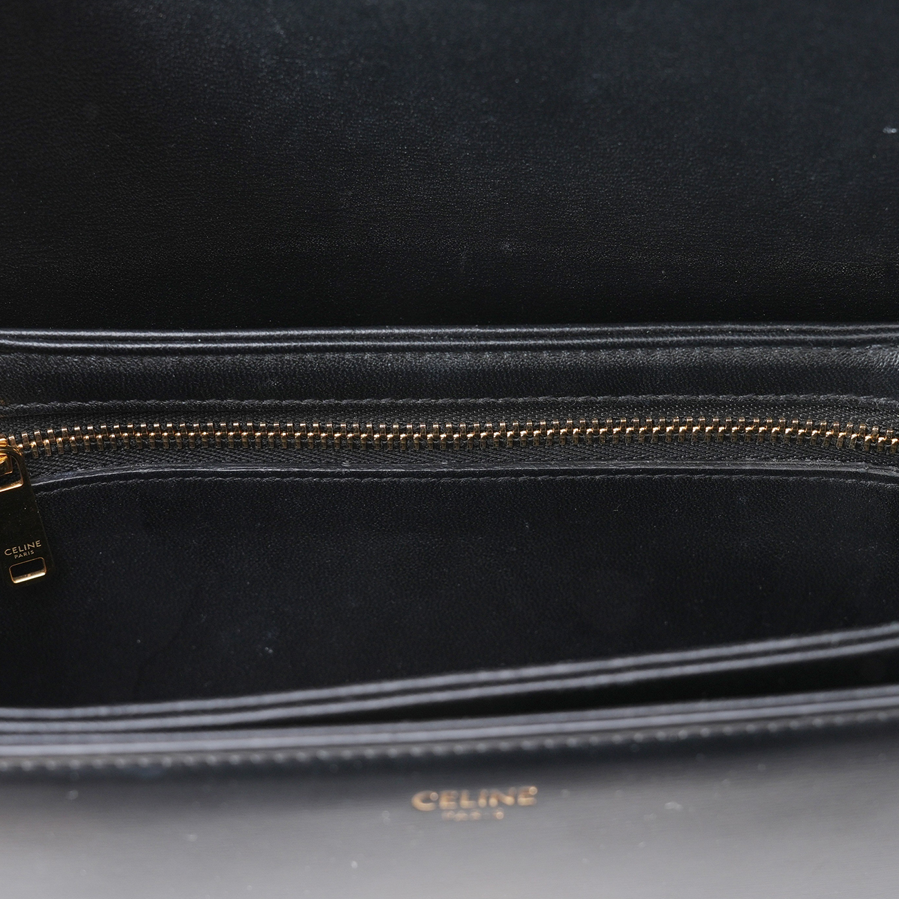CELINE(USED)셀린느 틴 트리오페 샤이니 카프스킨 스몰 숄더백
