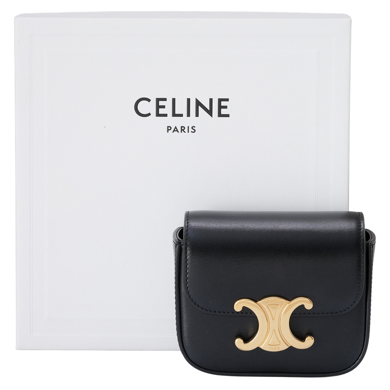 CELINE(USED)셀린느 트리옹프 레더 클로드 미니