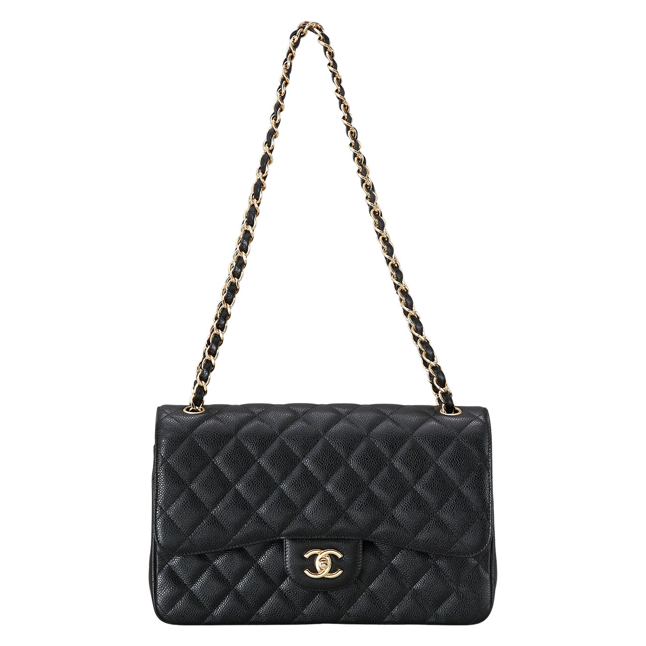 CHANEL(USED)샤넬 클래식 캐비어 점보