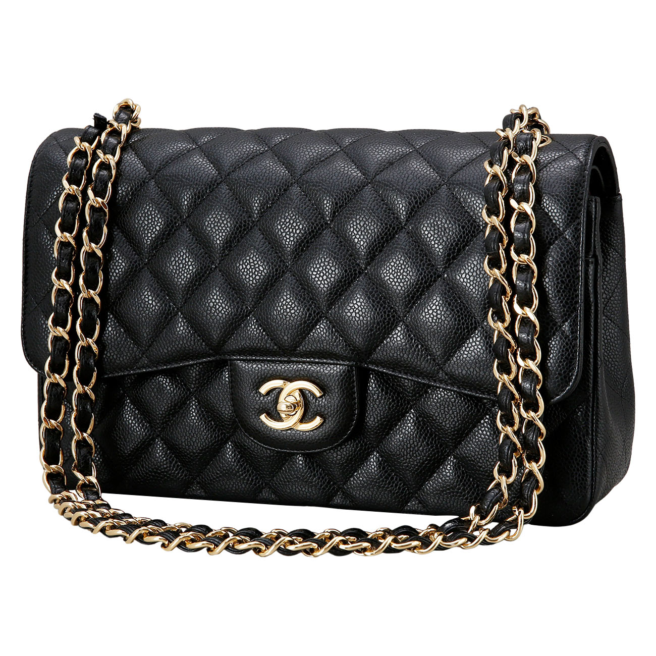 CHANEL(USED)샤넬 클래식 캐비어 점보