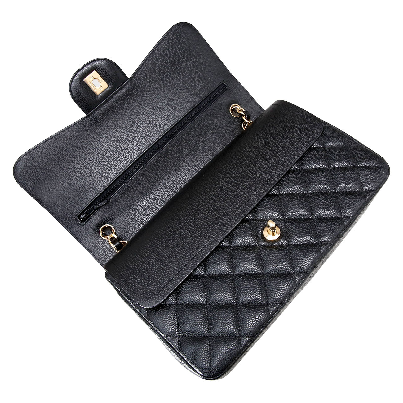 CHANEL(USED)샤넬 클래식 캐비어 점보