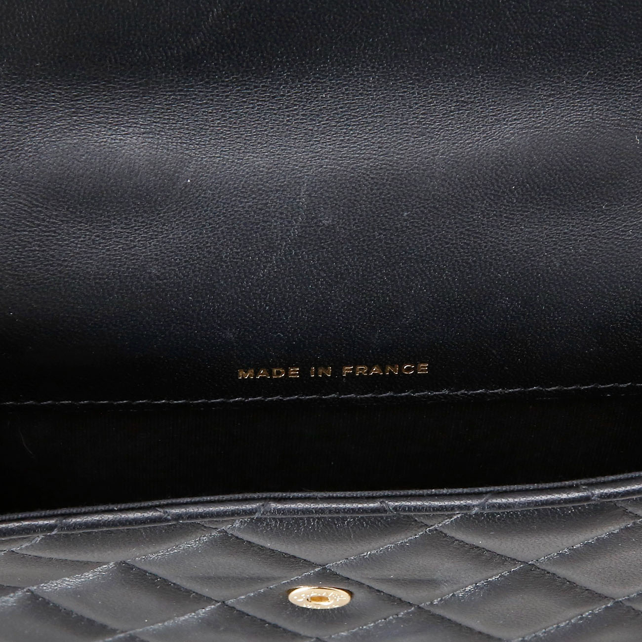 CHANEL(USED)샤넬 램스킨 탑핸들 미니플랩백