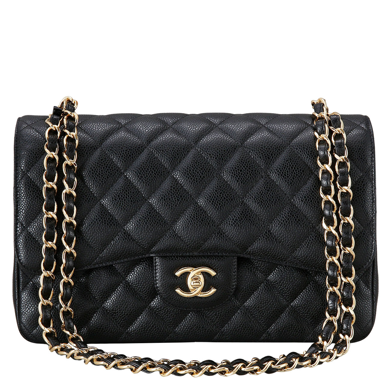 CHANEL(USED)샤넬 클래식 캐비어 점보