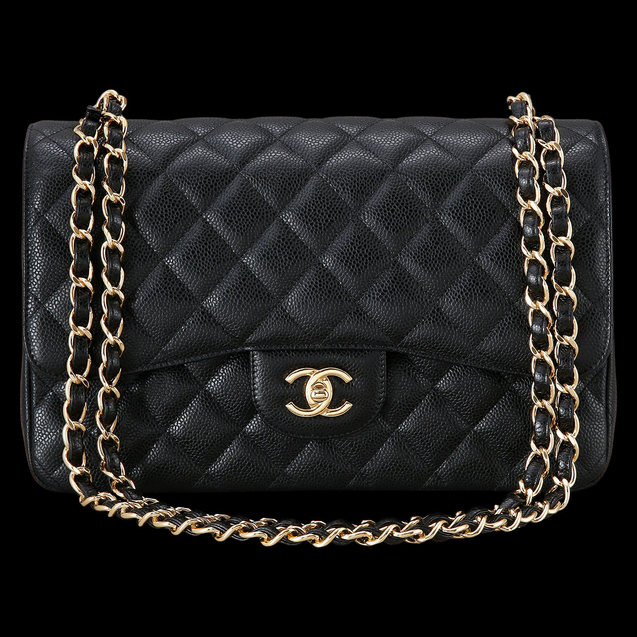 CHANEL(USED)샤넬 클래식 캐비어 점보