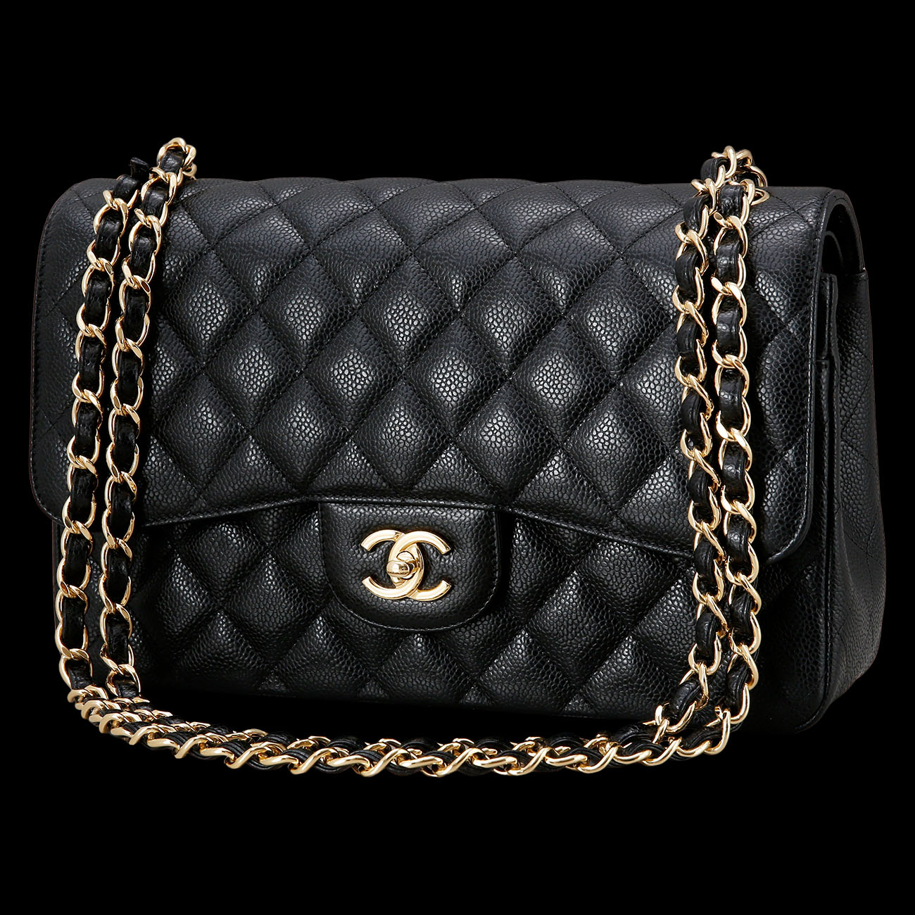 CHANEL(USED)샤넬 클래식 캐비어 점보