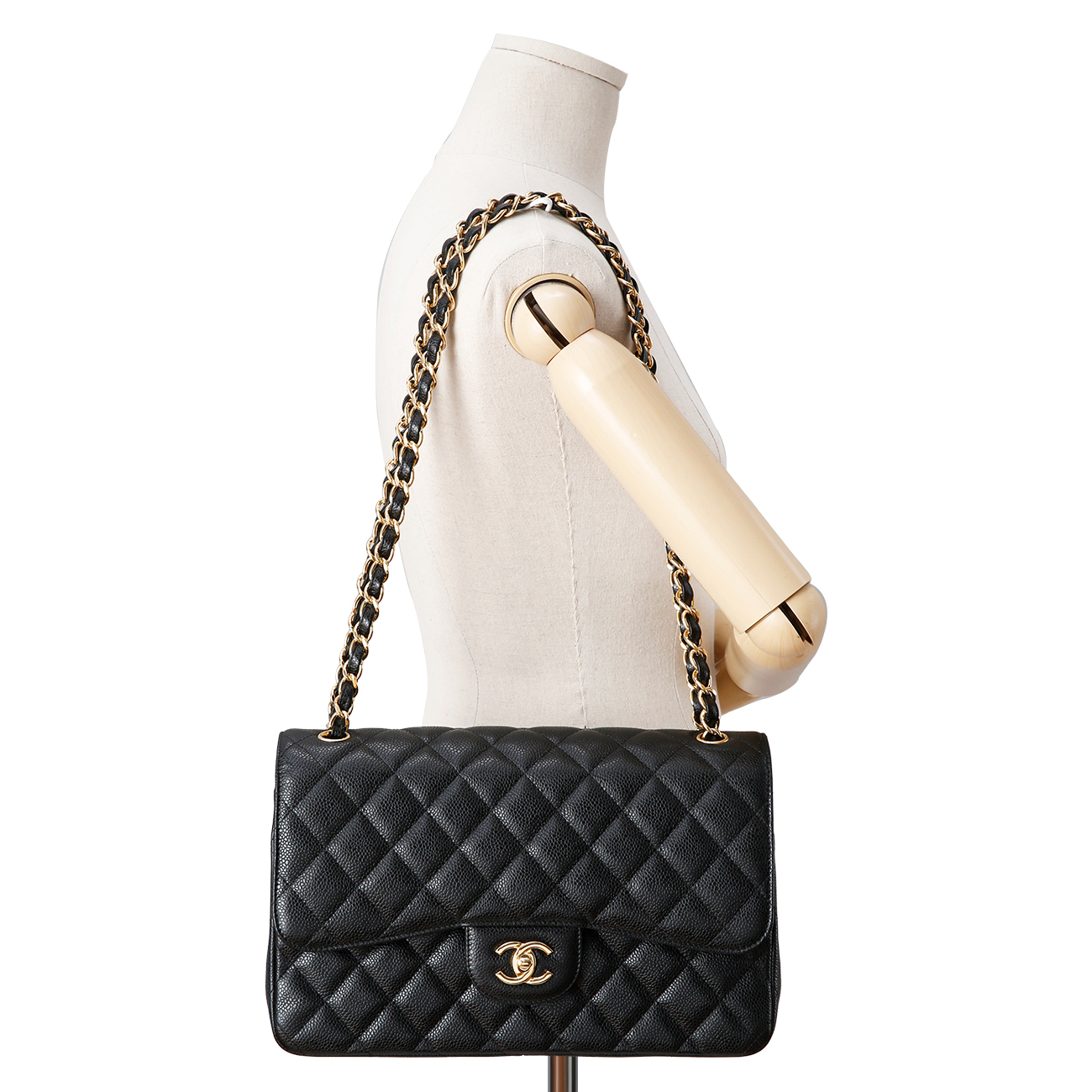 CHANEL(USED)샤넬 클래식 캐비어 점보