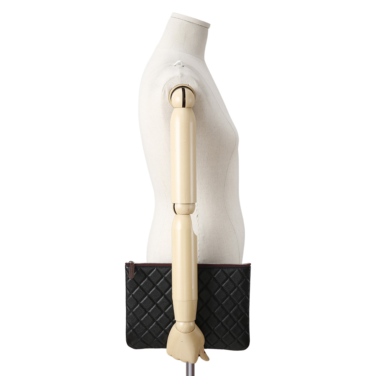 CHANEL(USED)샤넬 캐비어 클래식 클러치 미듐