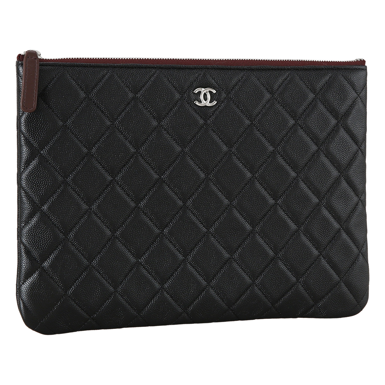 CHANEL(USED)샤넬 캐비어 클래식 클러치 미듐
