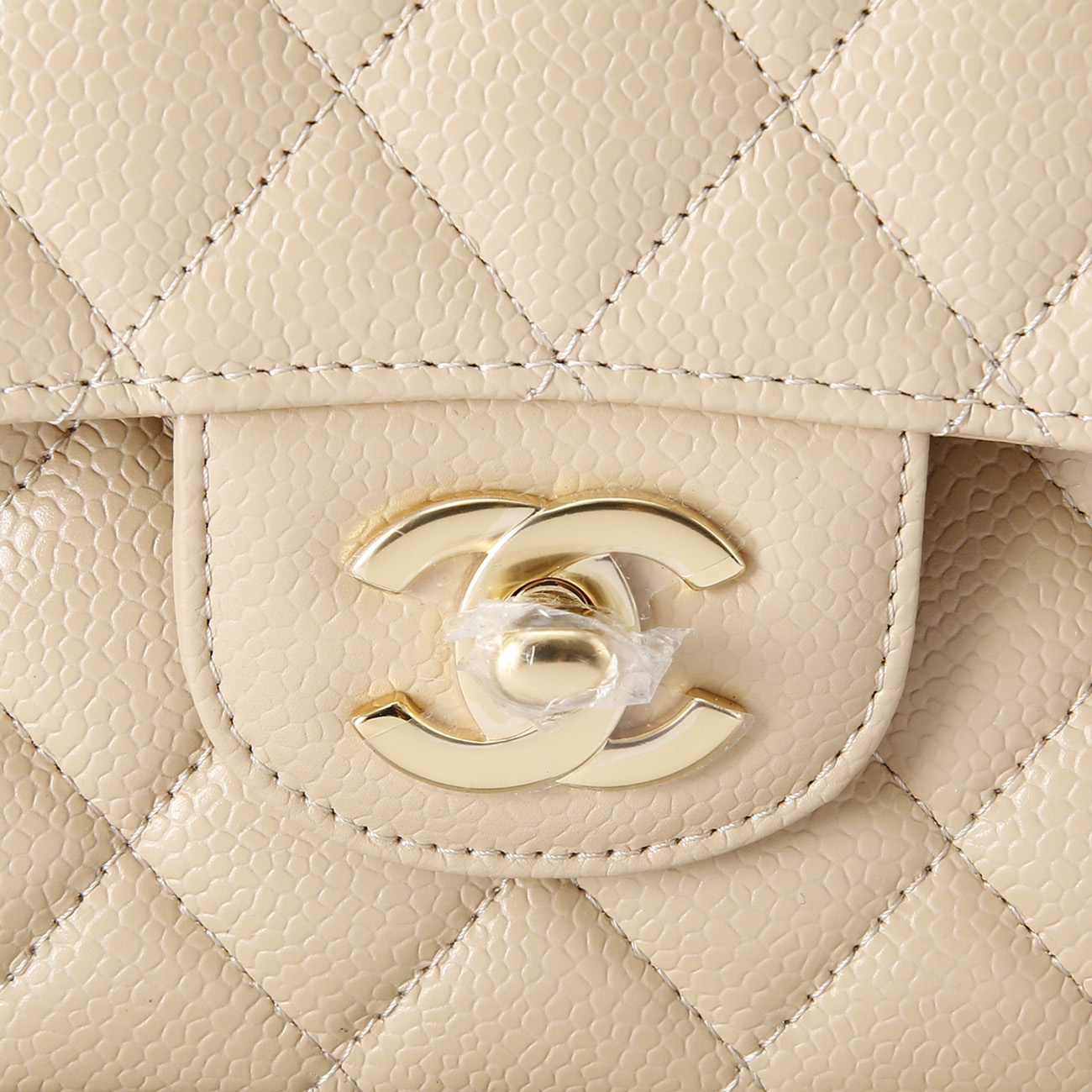 CHANEL(USED)샤넬 베이지 클래식 미듐 플랩백