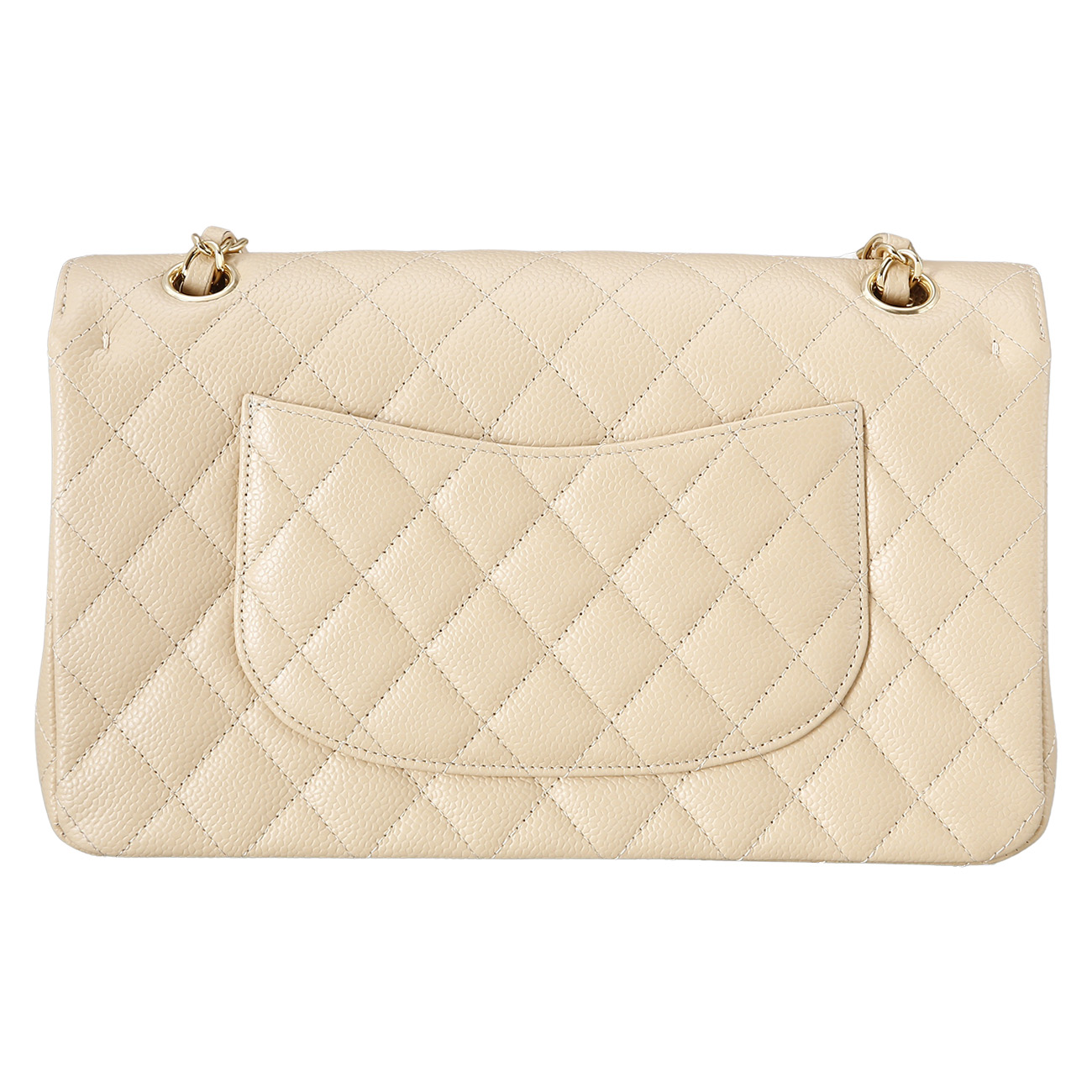 CHANEL(USED)샤넬 베이지 클래식 미듐 플랩백