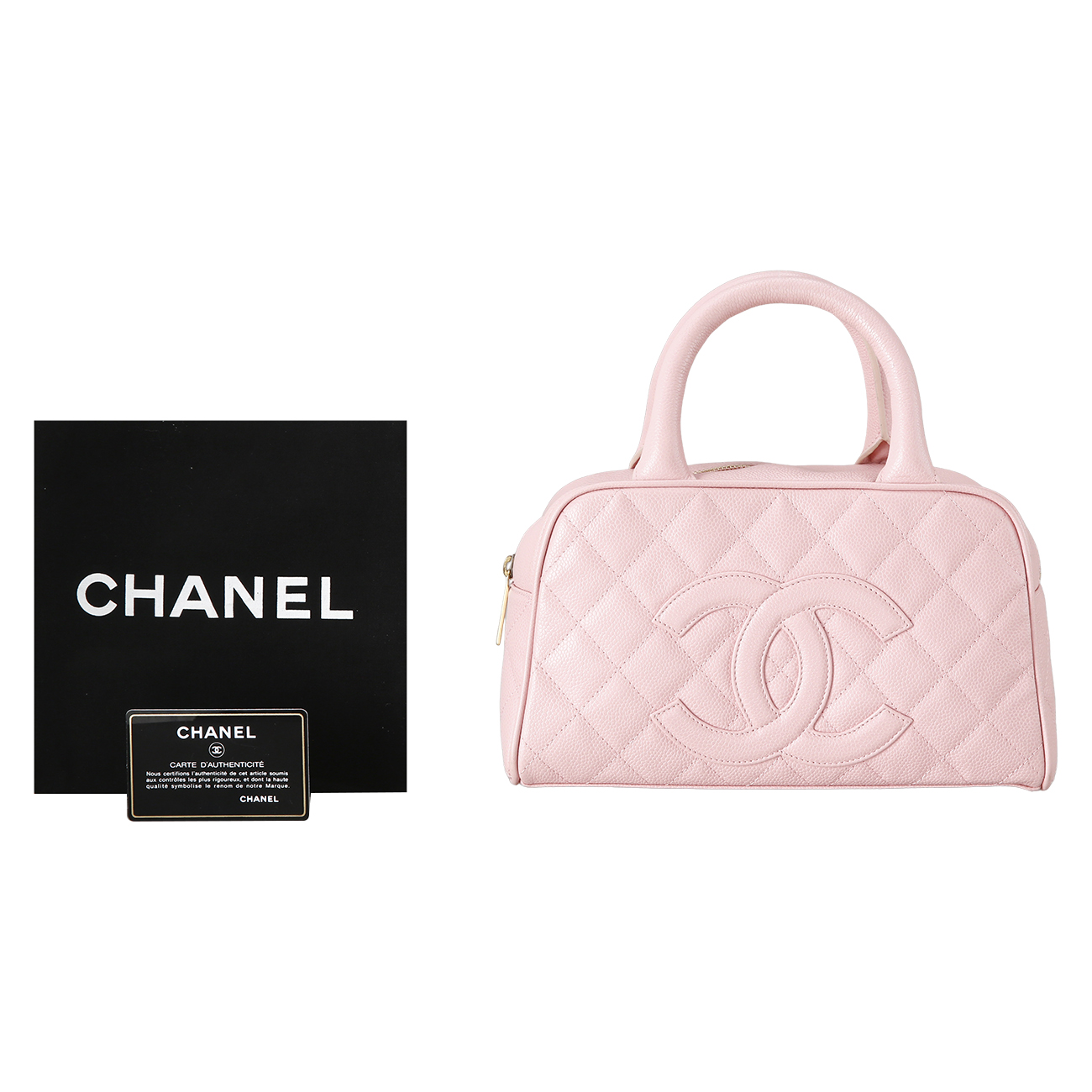 CHANEL(USED)샤넬 시즌 캐비어 보스톤백