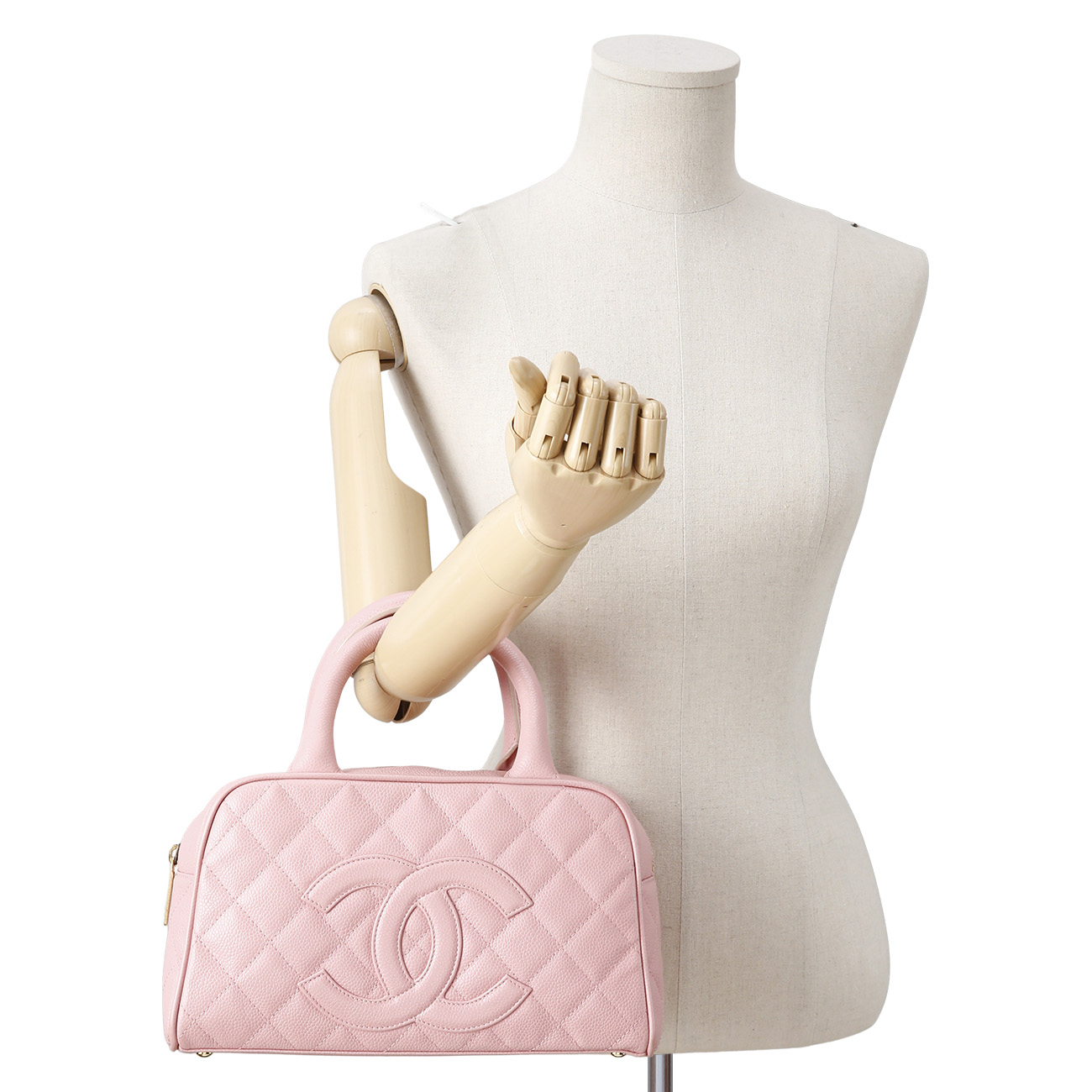 CHANEL(USED)샤넬 시즌 캐비어 보스톤백