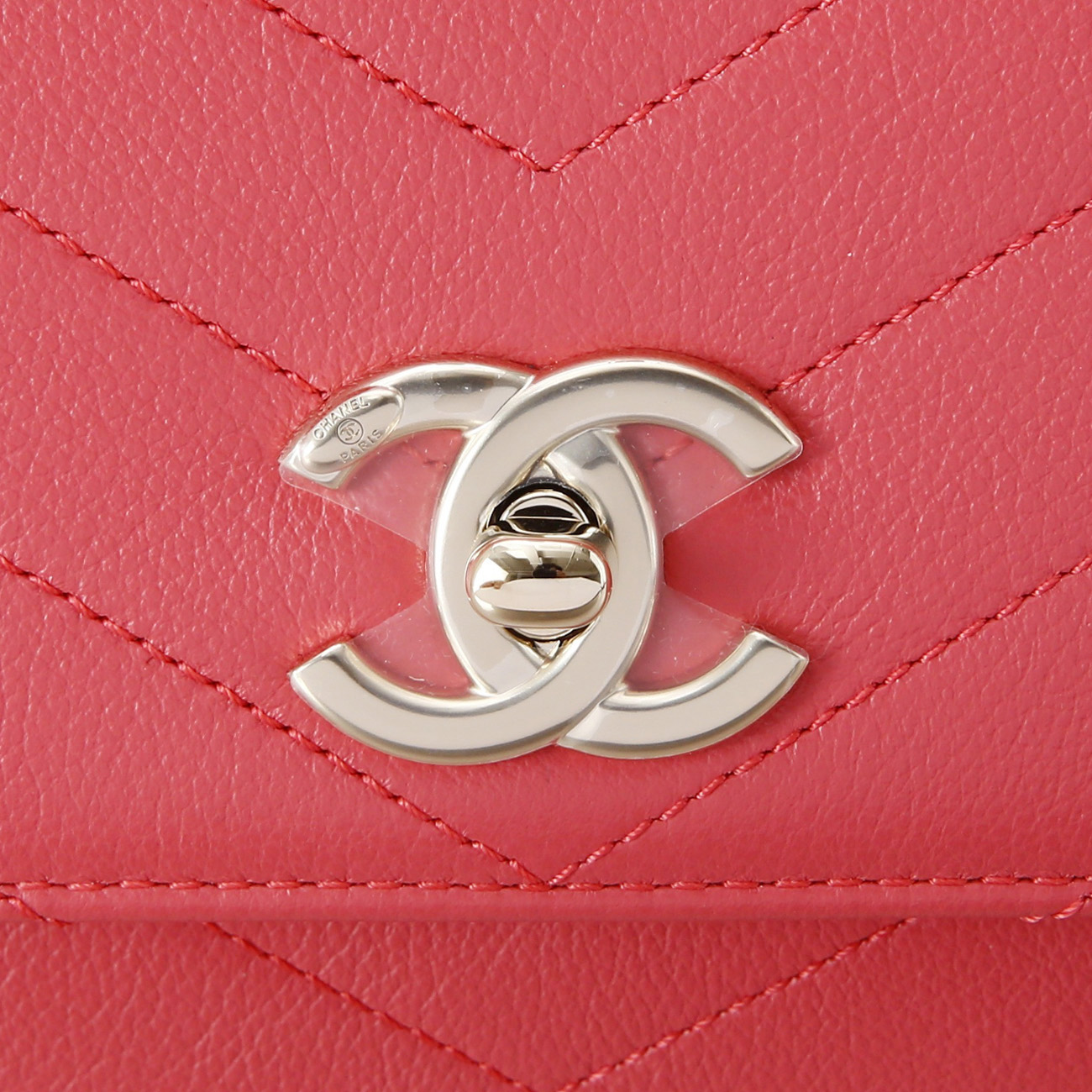 CHANEL(USED)샤넬 시즌 쉐브론 탑핸들 체인 플랩백