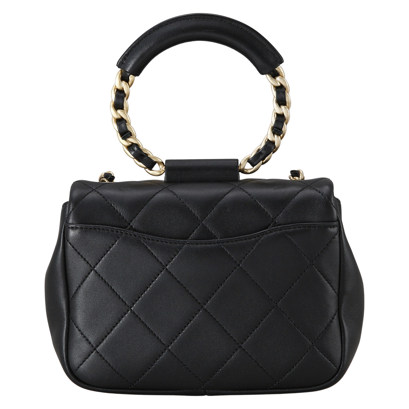 CHANEL(USED)샤넬 AS1357 원형 탑핸들 미니 플랩백