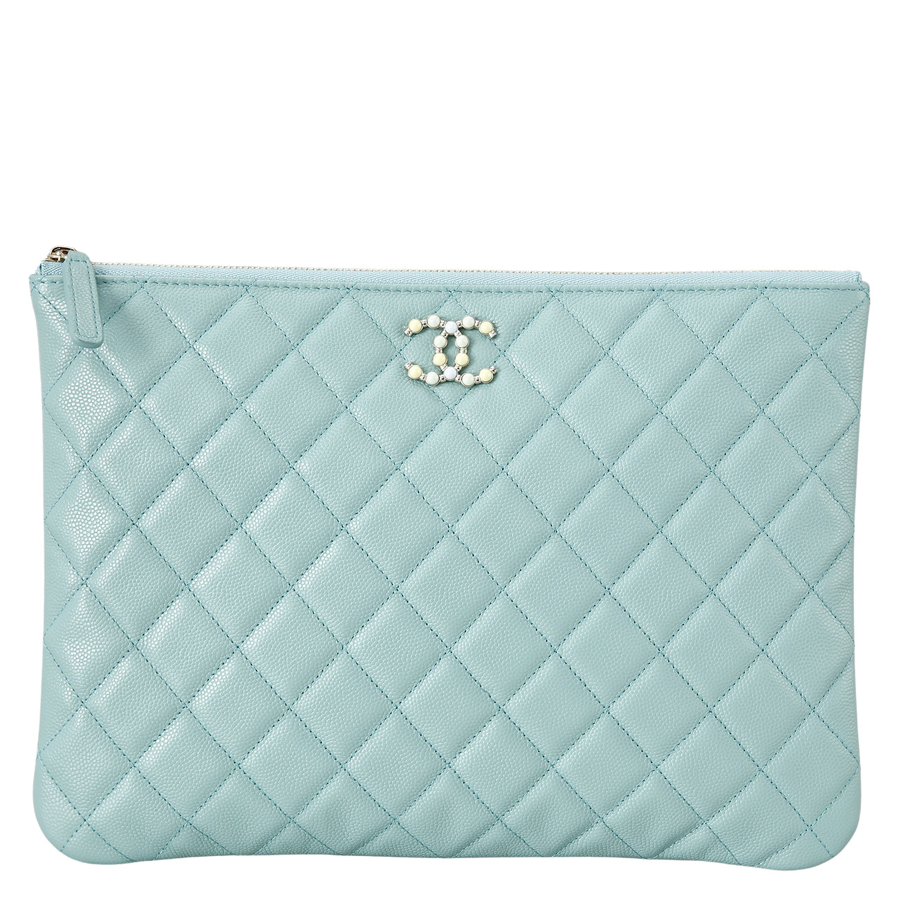 CHANEL(USED)샤넬 캐비어 캐비어 시즌 클러치 미듐