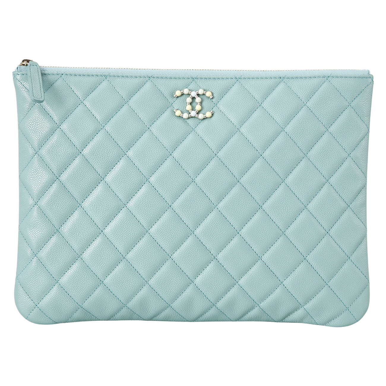 CHANEL(USED)샤넬 캐비어 캐비어 시즌 클러치 미듐