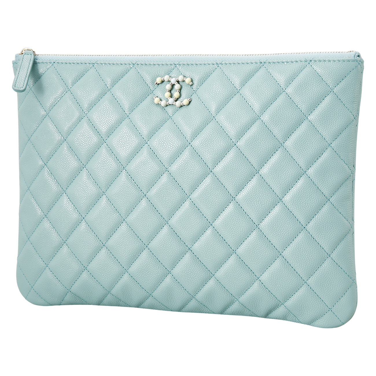 CHANEL(USED)샤넬 캐비어 캐비어 시즌 클러치 미듐