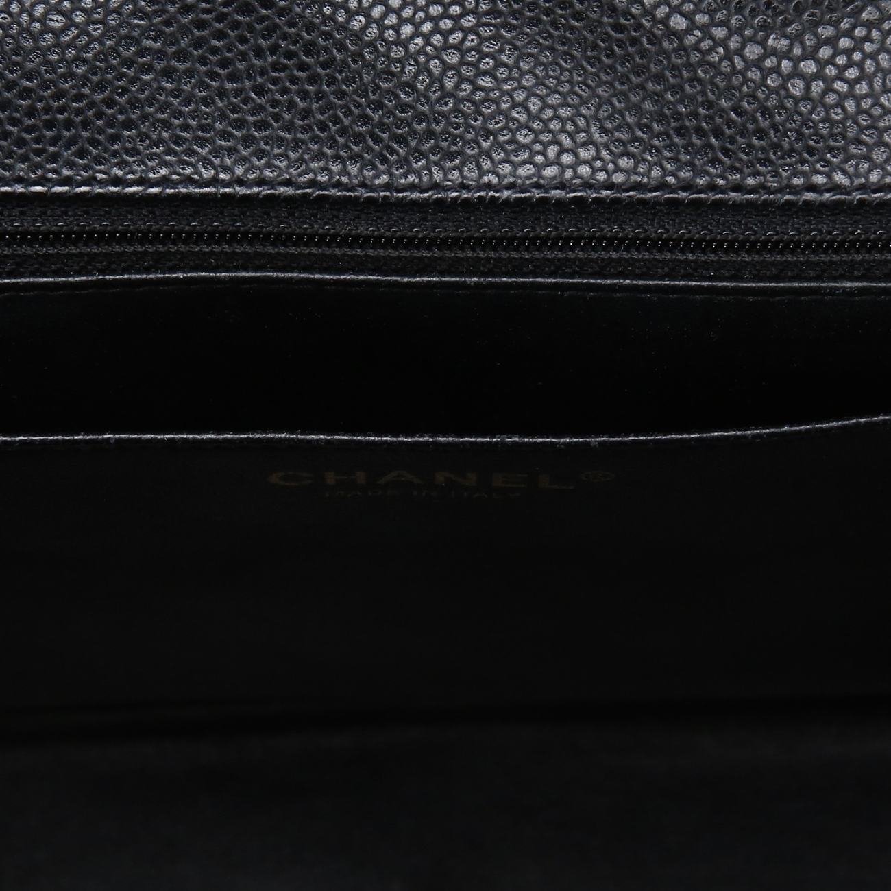 CHANEL(USED)샤넬 클래식 캐비어 점보 금장